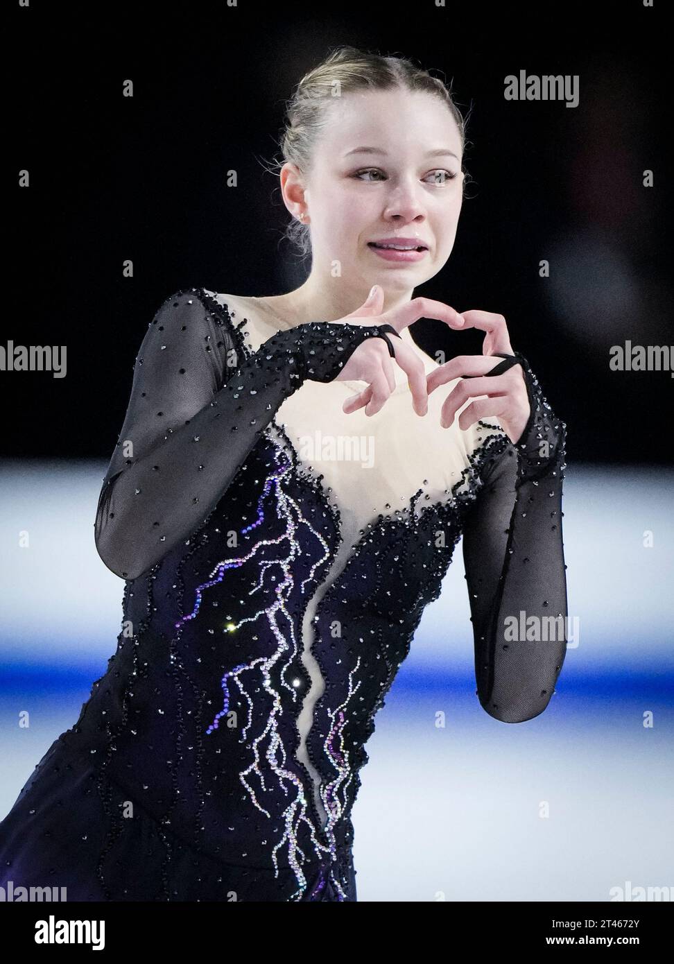 Lindsay Thorngren of the U.S. skates during the womens free program at