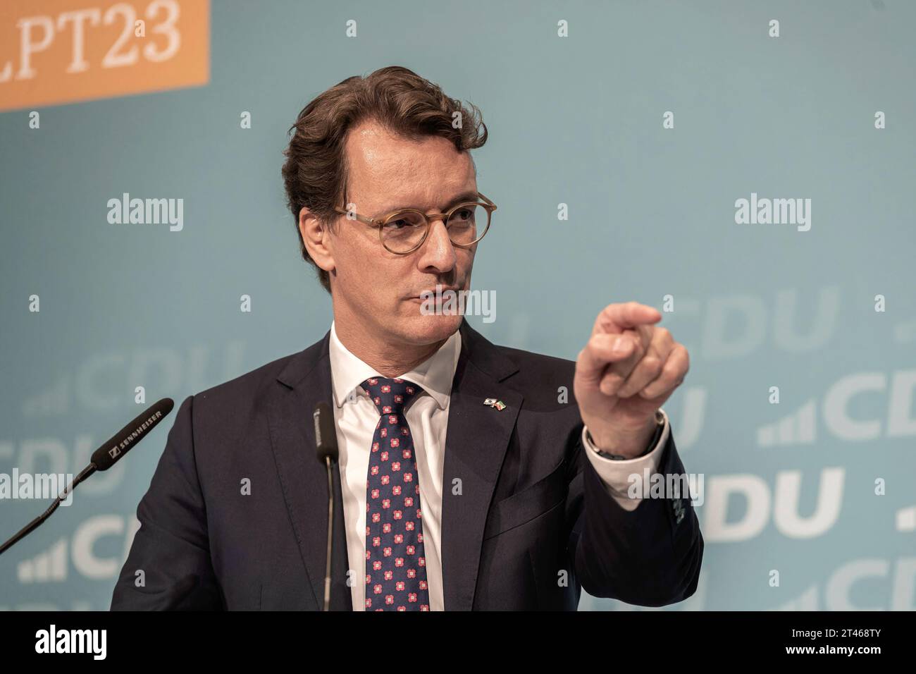 Landesparteitag der CDU am 28. Oktober 2023 in Hürth. Der