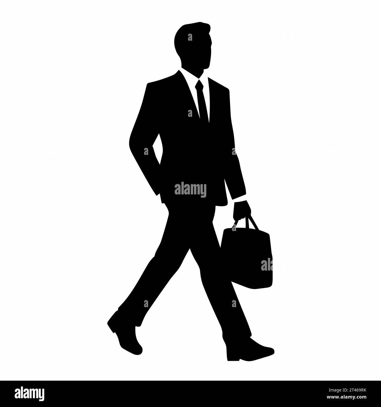 Businessman silhouette. Businessman black icon on white background ...