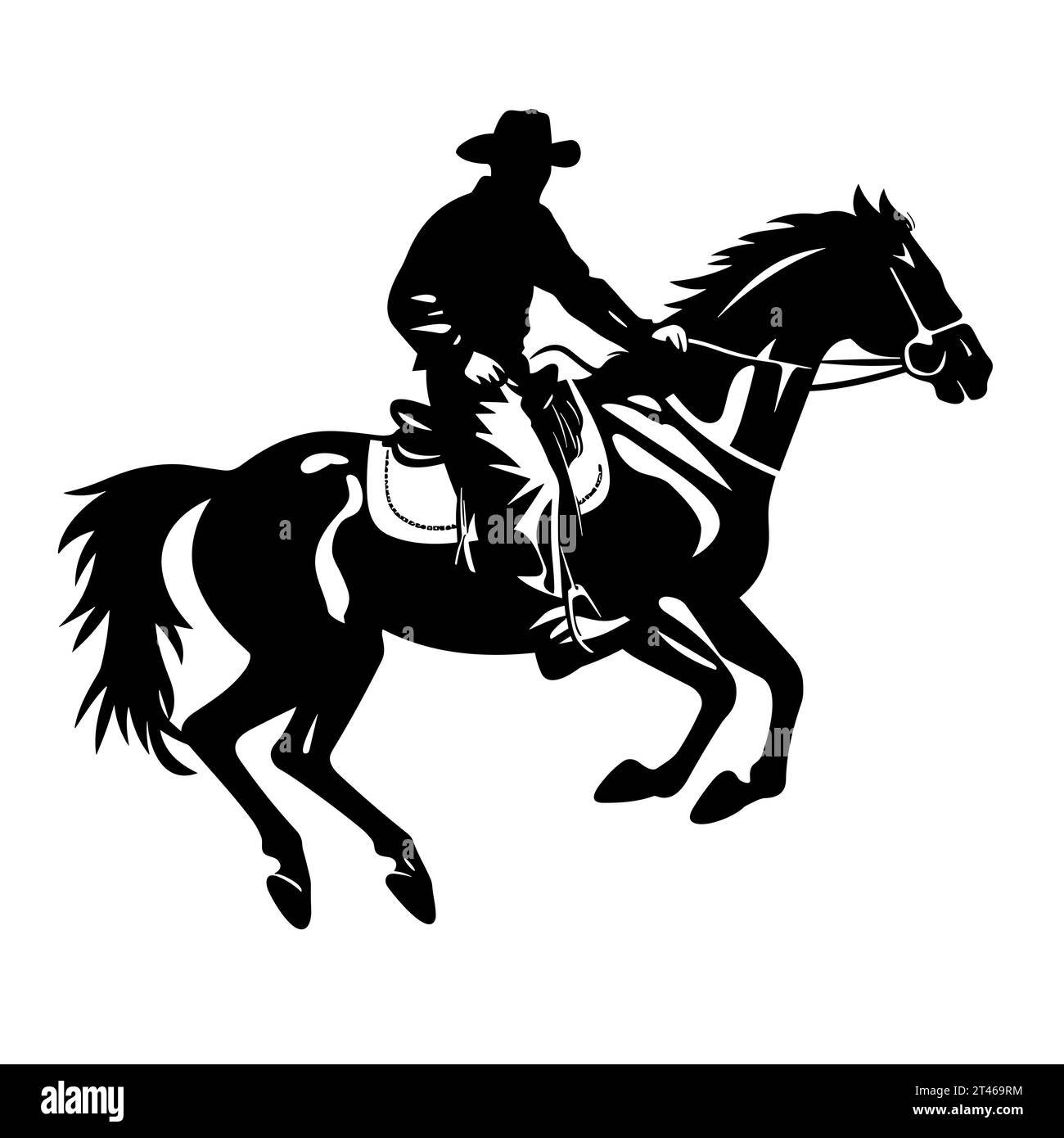 Horseback Riding Clipart Black And White