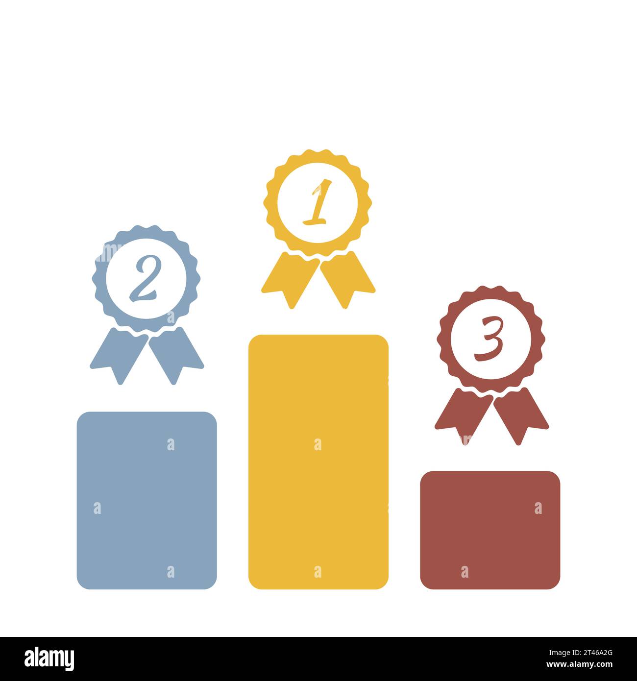Podium isolated 1st 2nd 3rd Cut Out Stock Images & Pictures - Alamy