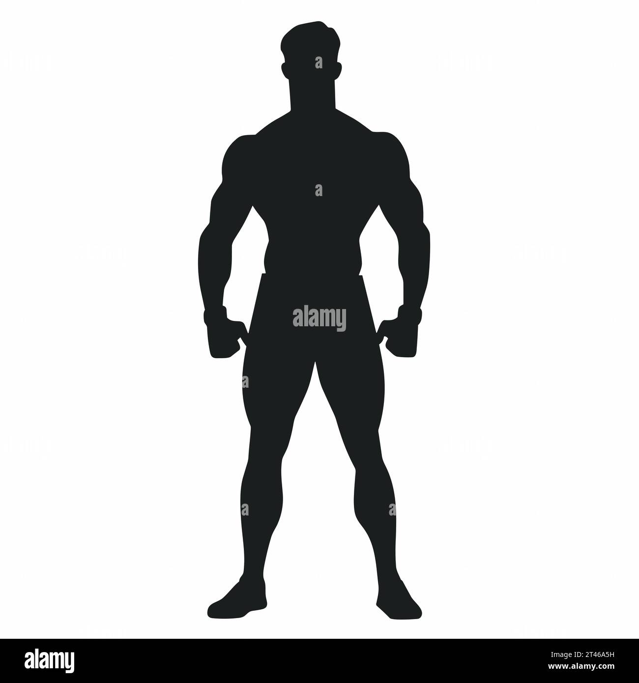 Male boxer shadow Stock Vector Images - Alamy