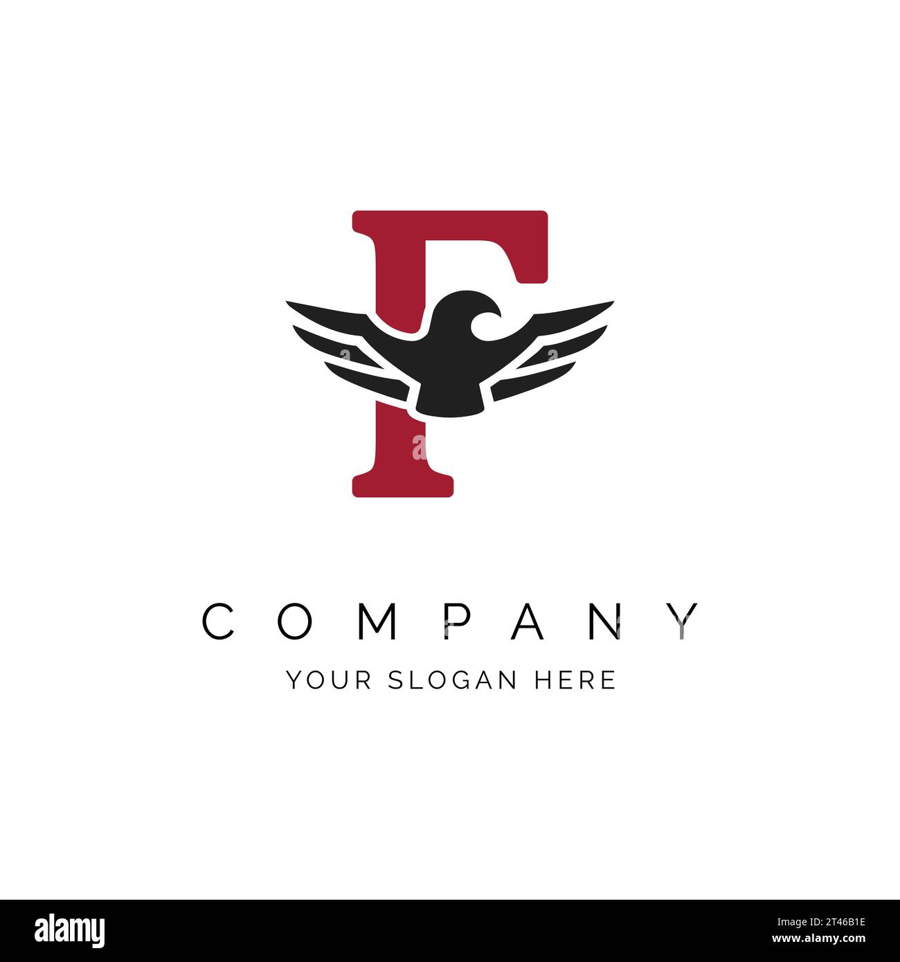F Letter Logo, Eagle wings logo, Falcon Logo Template vector ...