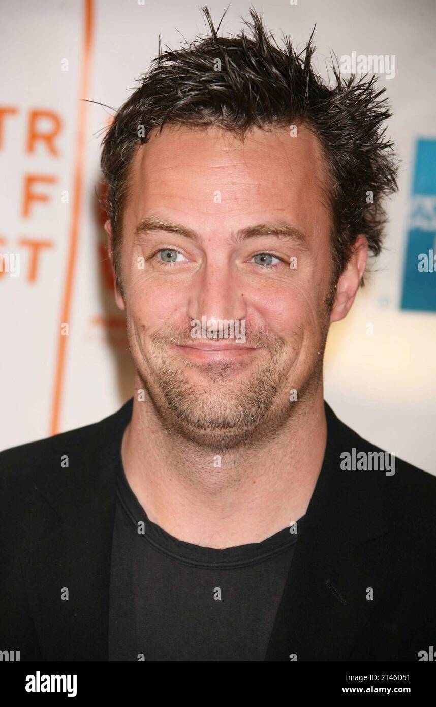 Matthew Perry attends the premiere of The Business of Being Born at the 2007 Tribeca Film Festival at Chelsea West Cinemas in New York City on April 29, 2007. Photo Copyright: xx Credit: Imago/Alamy Live News Stock Photo