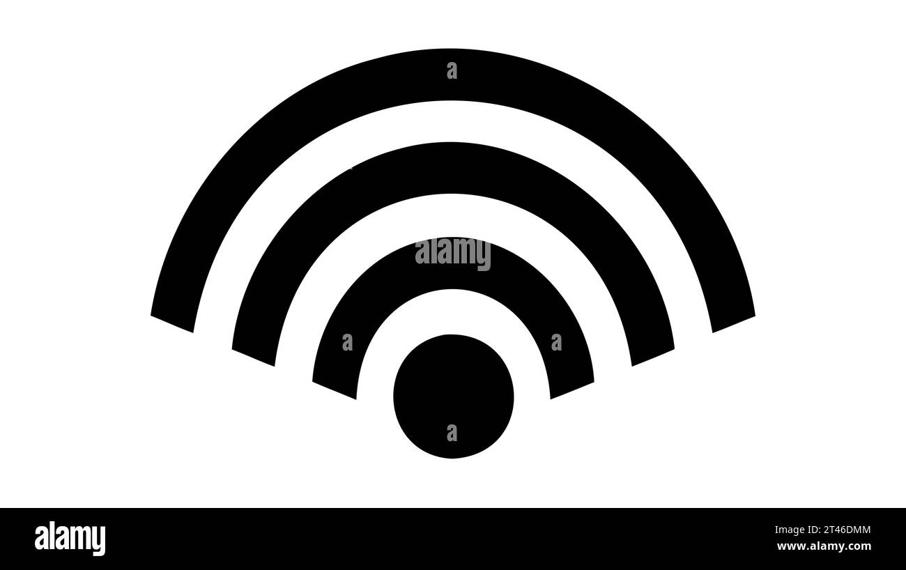 WIFI icon vector, wireless internet sign isolated on white background ...