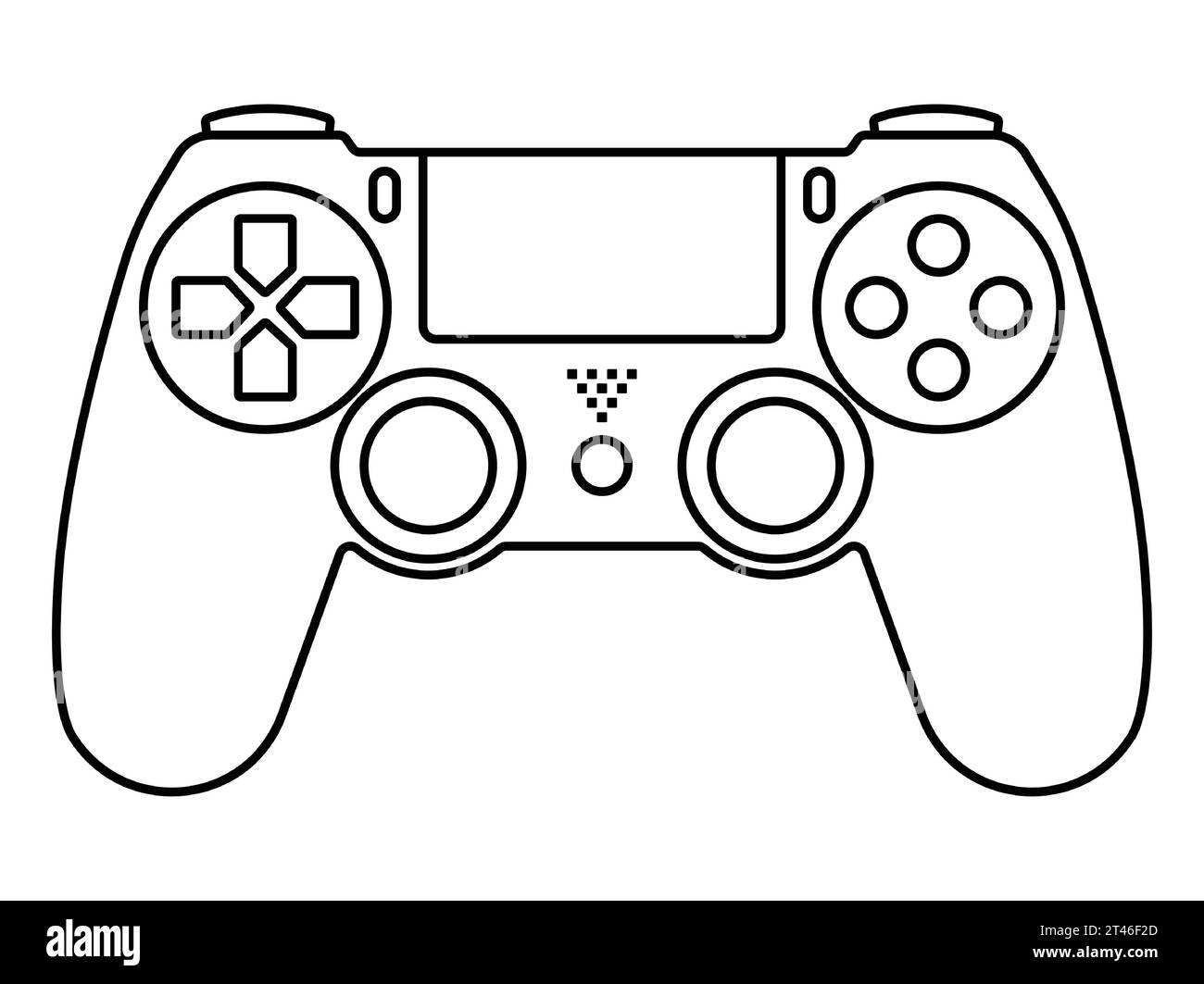 Dualshock 4 wireless controller black and white stock photos images
