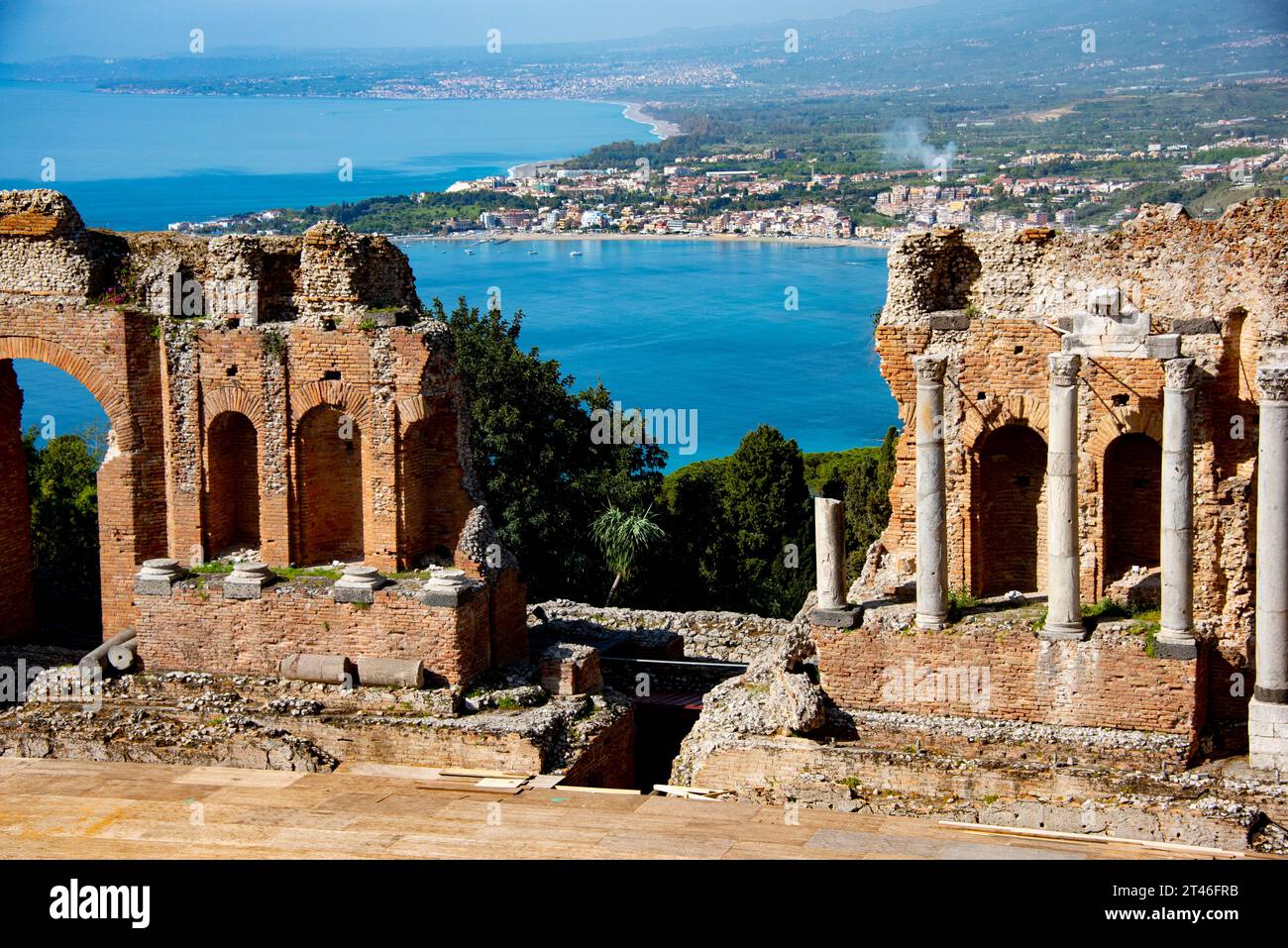 Greek Theatre of Taormina - Italy Stock Photo