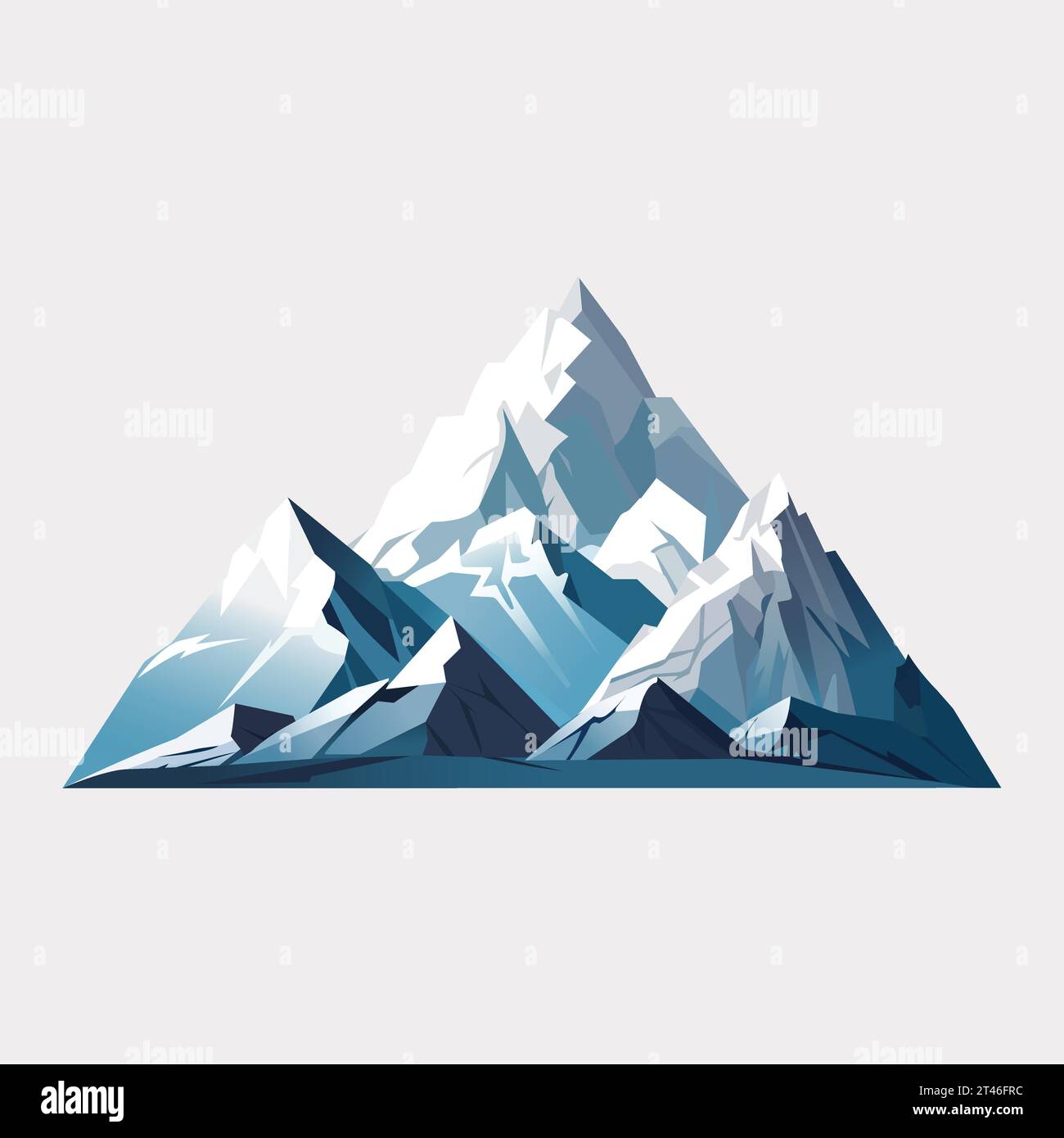 vector colourful mountain logo template Stock Vector