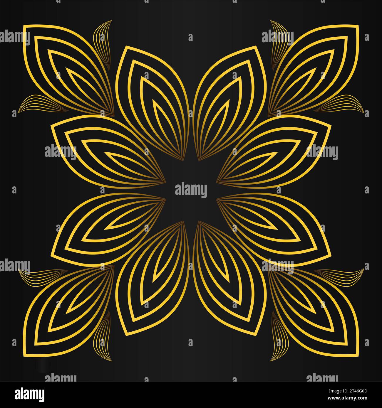 Gold floral ornament hi-res stock photography and images - Alamy