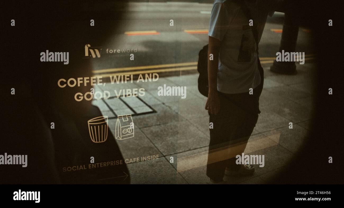 Social Enterprise Cafe: 'Coffee, Wifi, and Good Vibes', Silhouette Male ...