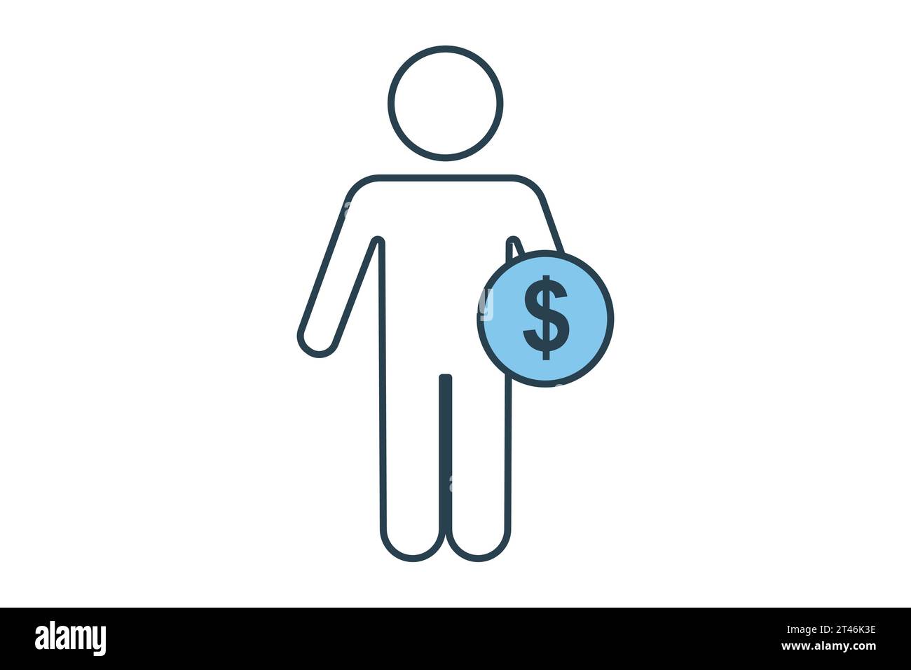 Investor income chart icon hi-res stock photography and images - Alamy