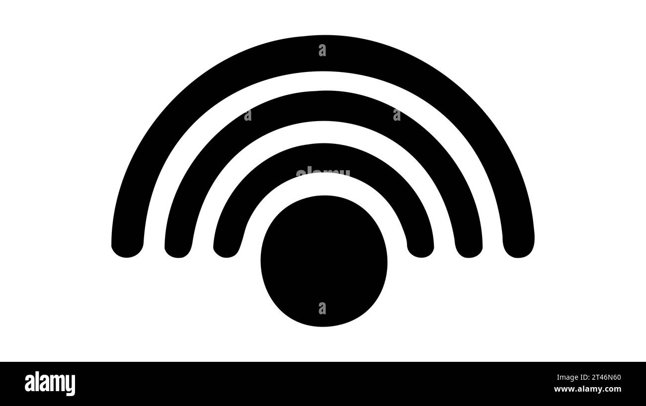WIFI icon vector, wireless internet sign isolated on white background ...