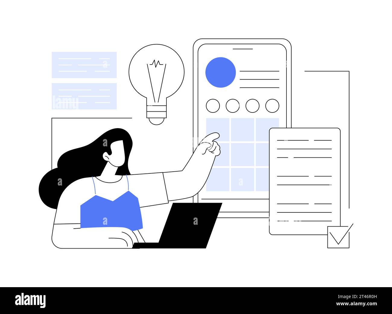 Blogging isolated cartoon vector illustrations Stock Vector Image & Art ...