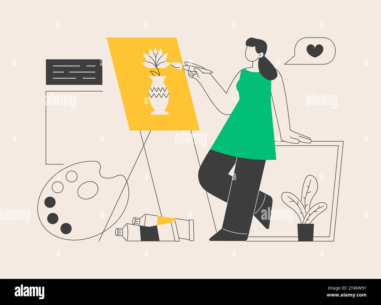 Painting abstract concept vector illustration Stock Vector Image & Art ...