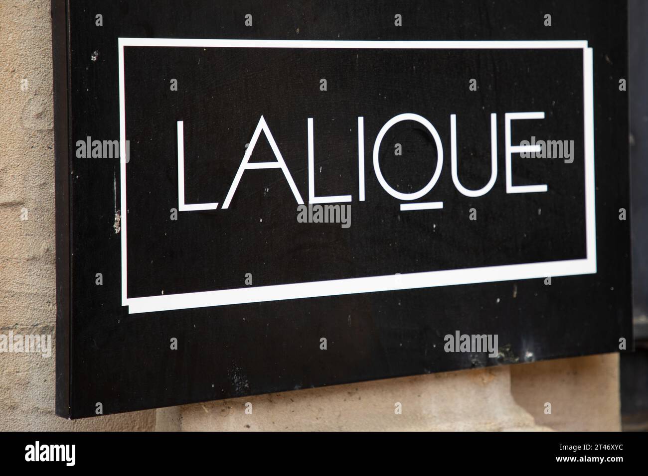 Bordeaux , France 10 26 2023 lalique logo brand and text sign of