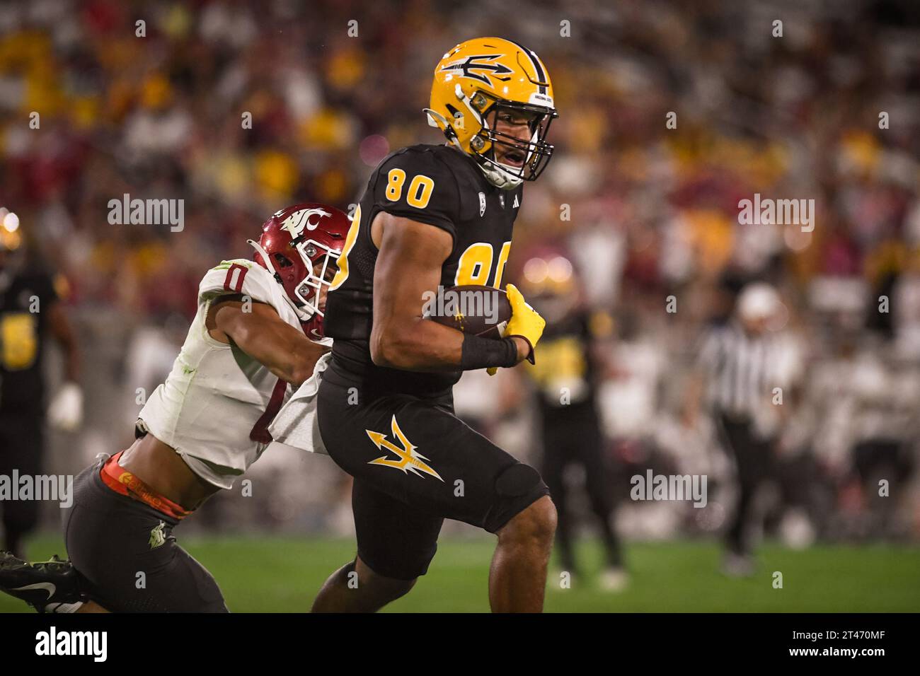 Arizona State Sun Devils tight end Messiah Swinson (80) catches a ball