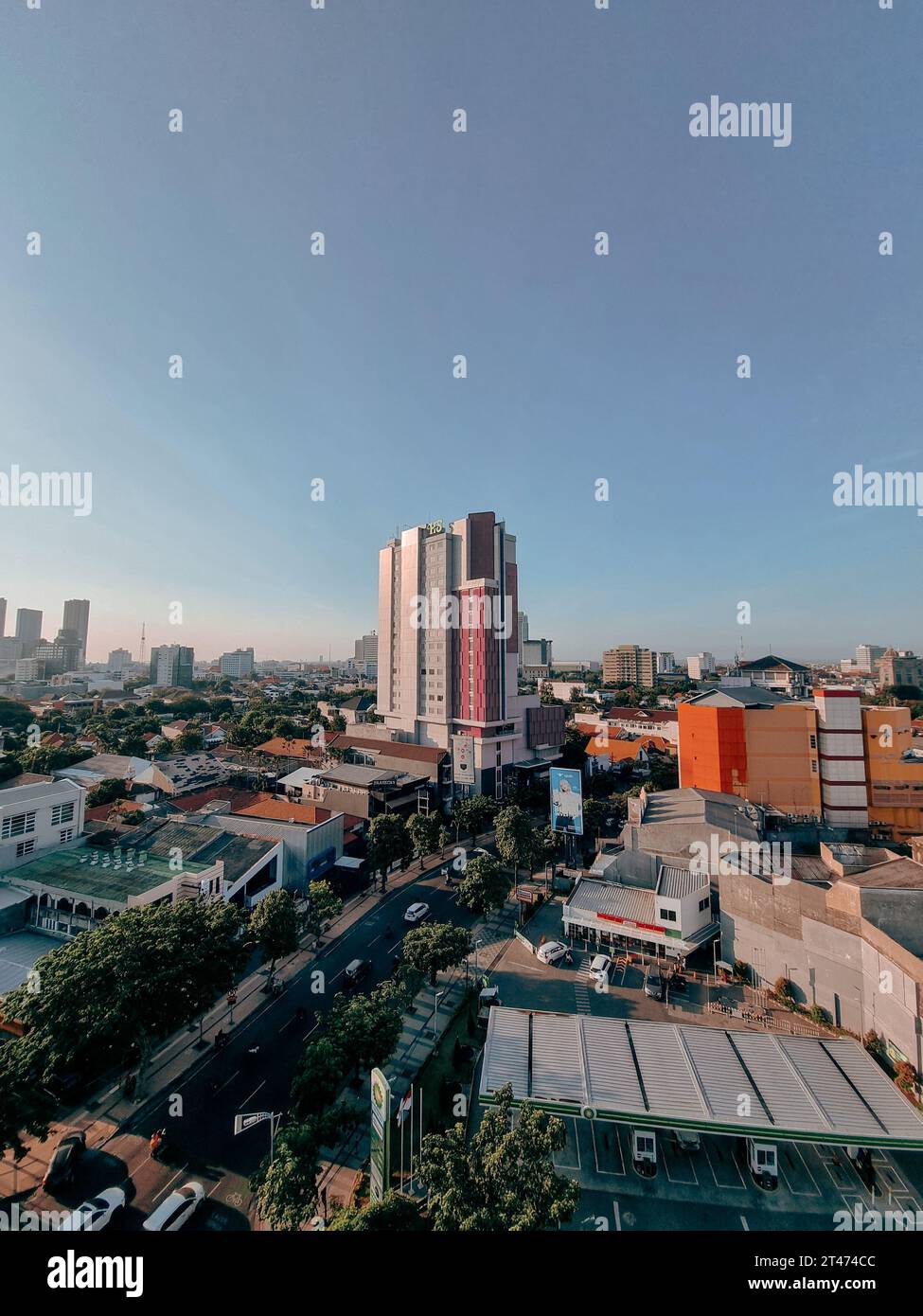 View of Surabaya Skyline, Surabaya, East Java, Indonesia Stock Photo ...