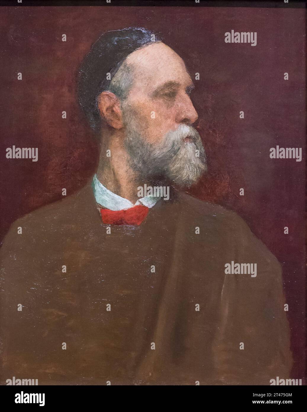 George Frederic Watts, self portrait Stock Photo - Alamy
