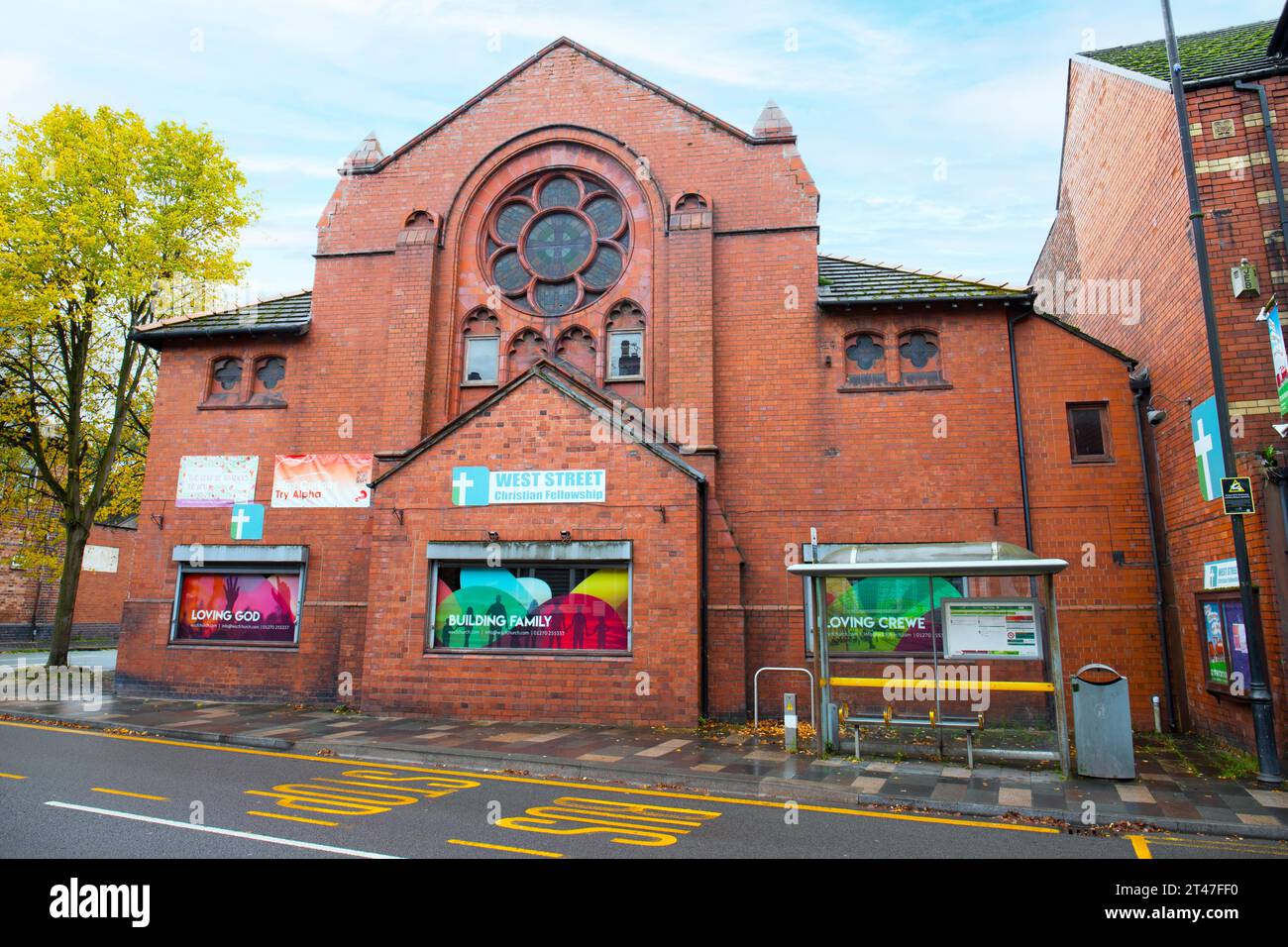 West Street Christian Fellowship church in Crewe Cheshire UK Stock Photo