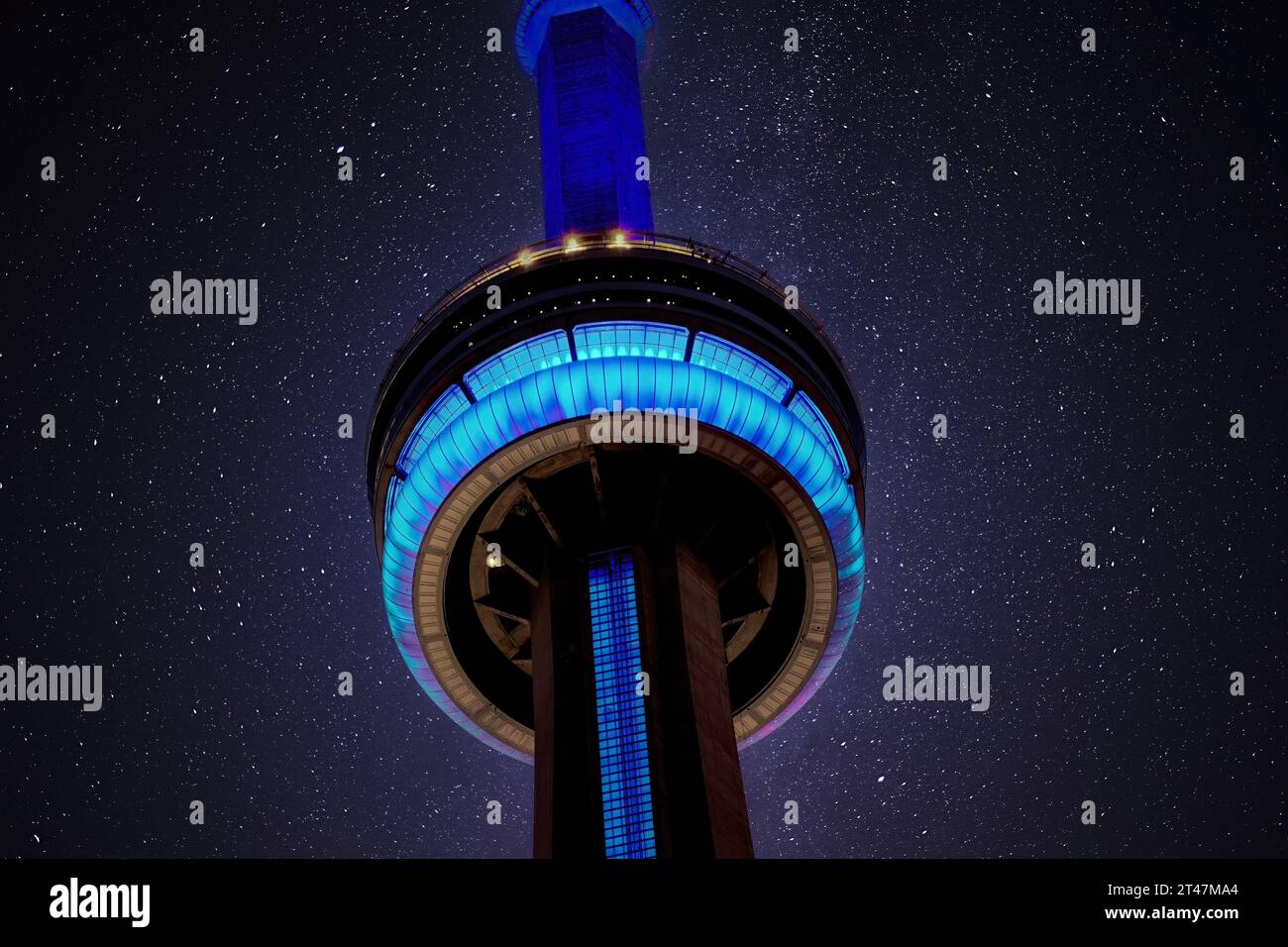 CN Tower at Night, Toronto, Canada Stock Photo - Alamy
