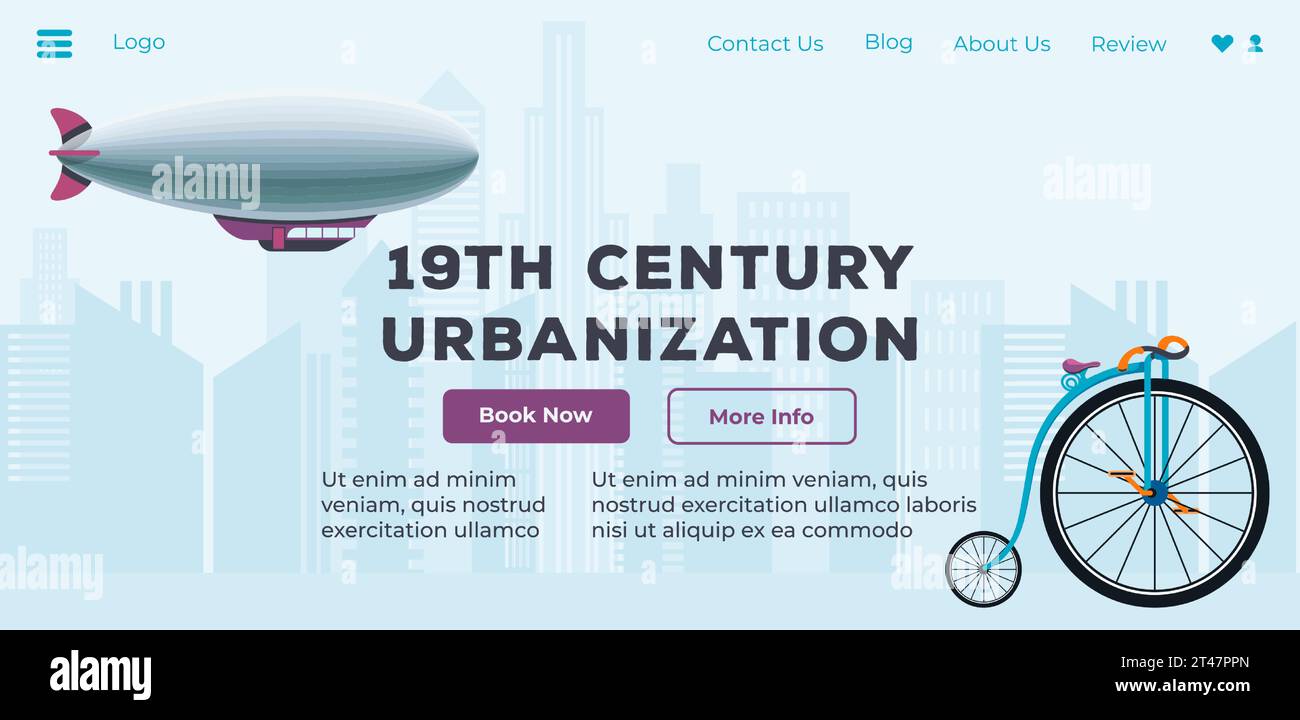 Urbanization transport innovation 19th century Stock Vector Image & Art