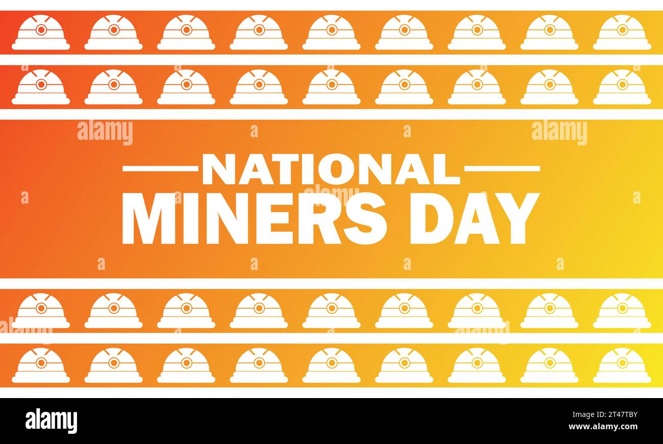 National Miners Day Vector illustration. Suitable for greeting card, poster and banner Stock Vector
