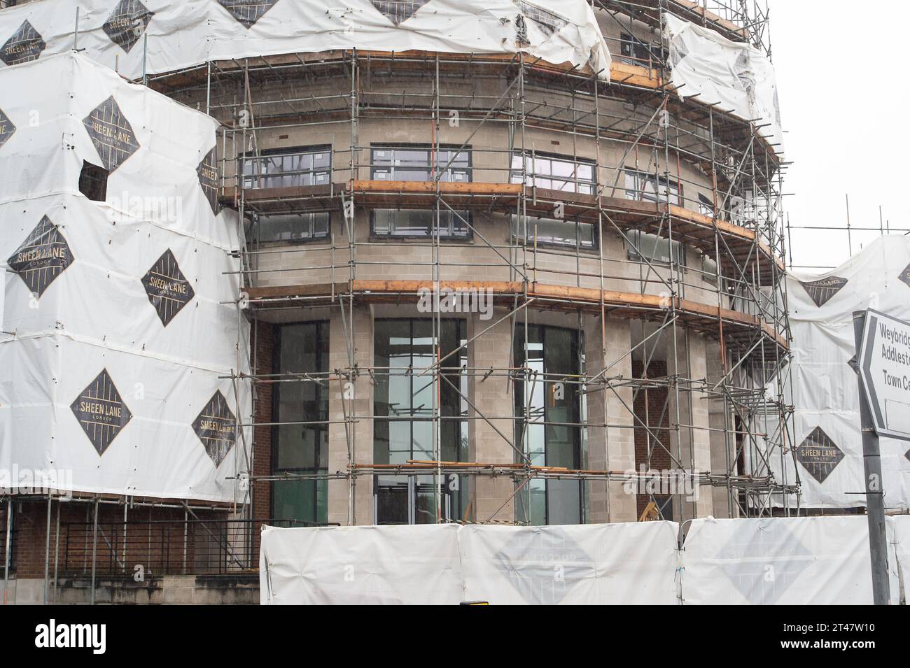 Chertsey, UK. 29th October, 2023. Syward Place, a former office block