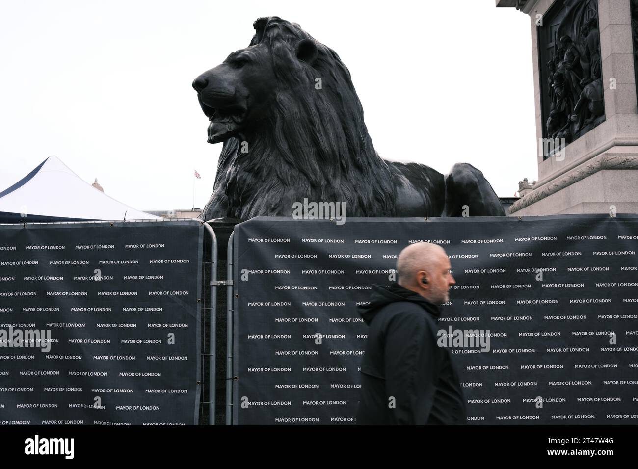 Trafalgar Square Closed Stock Photo Alamy