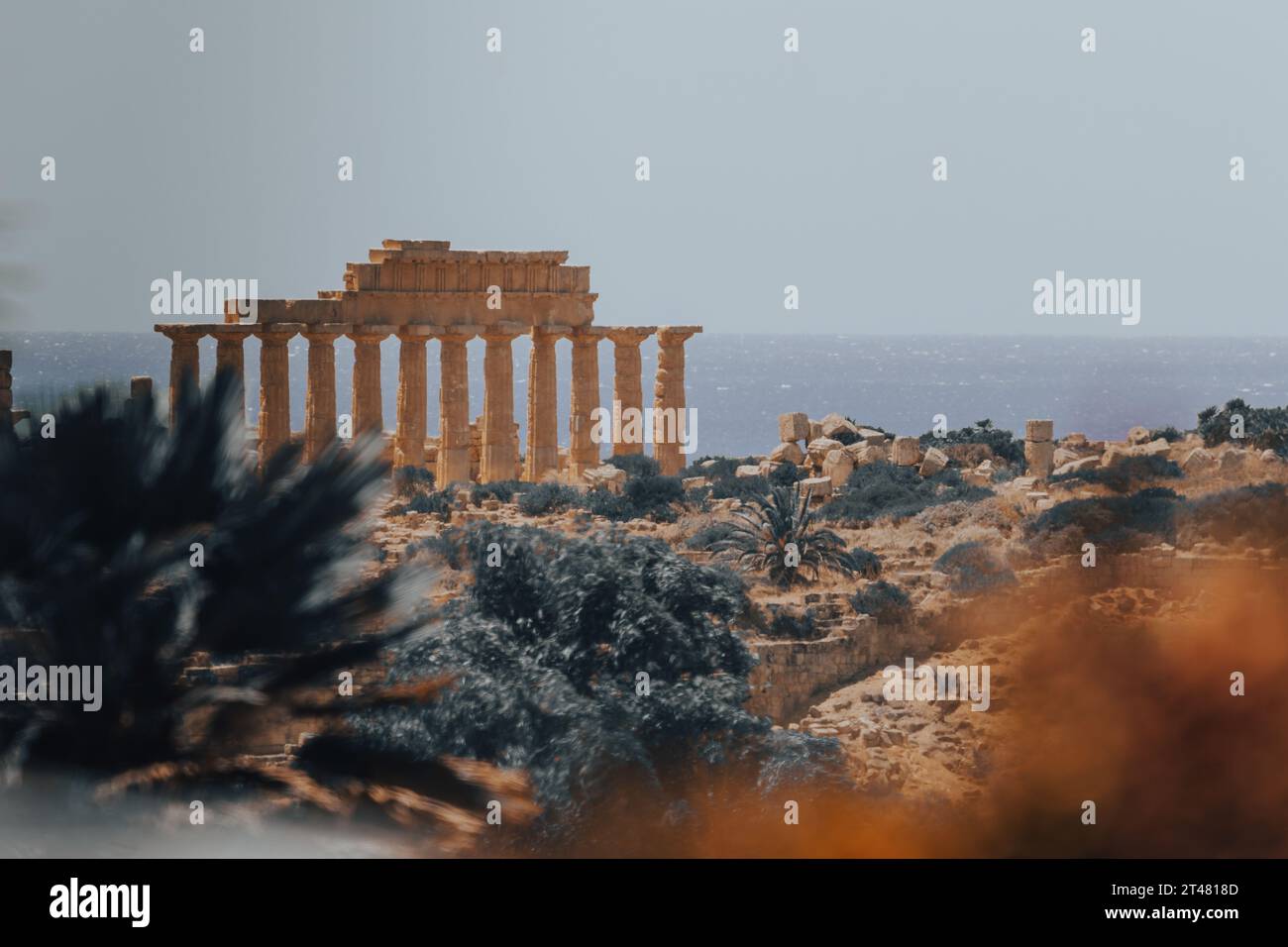 temple side in Selinunte, Sicily Stock Photo - Alamy
