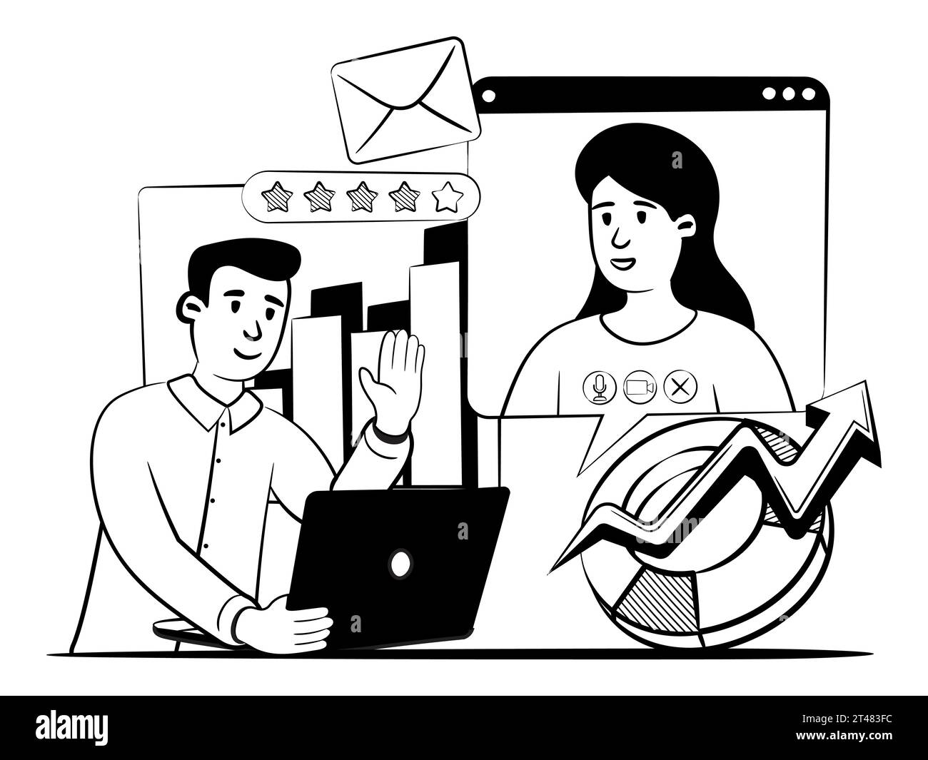 Hand drawn sketch manager hi-res stock photography and images - Alamy