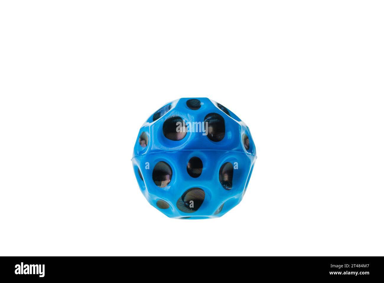 Close up view of set of blue PU elastic airball for indoor and outdoor ...