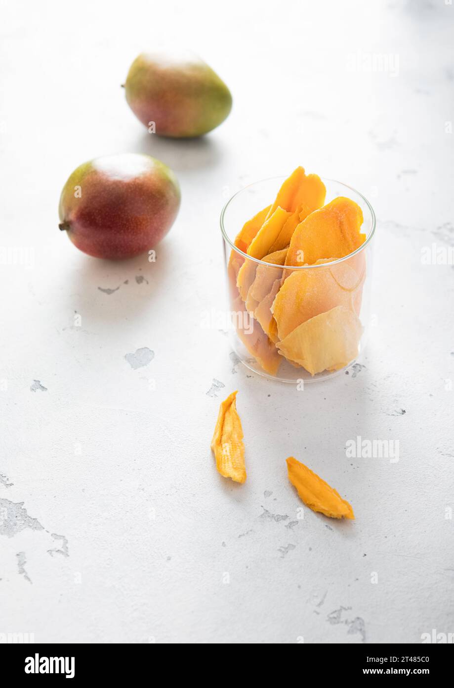 top view two pieces rotten mangos close up on a white background Stock  Photo - Alamy