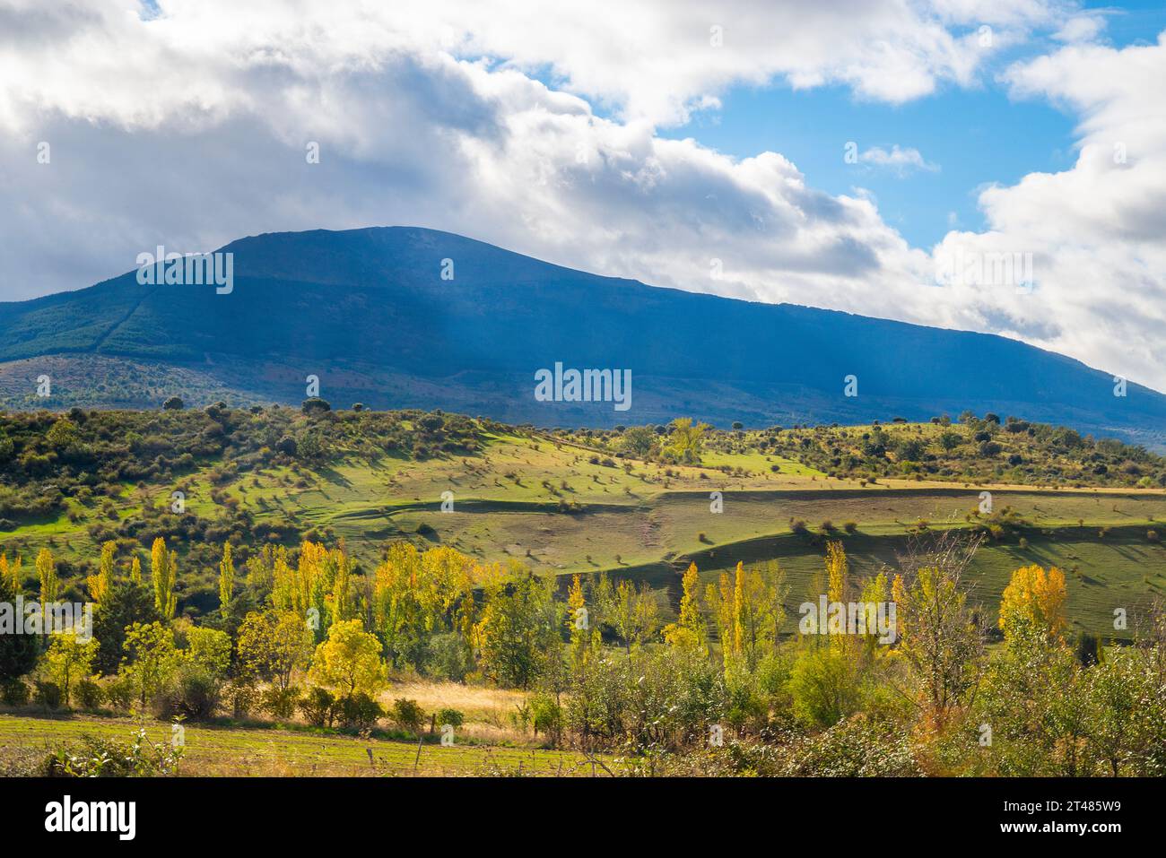 Autumn landscape. Cerezo de Arriba, Segovia province, Castilla Leon, Spain. Stock Photo