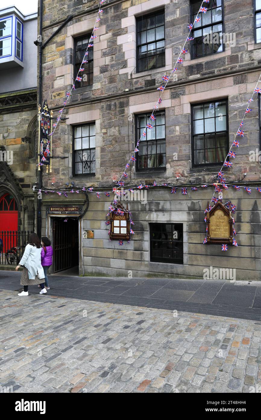 The Witchery Boutique Hotel and Restaurant on the Royal Mile, Edinburgh City, Scotland, UK Stock Photo