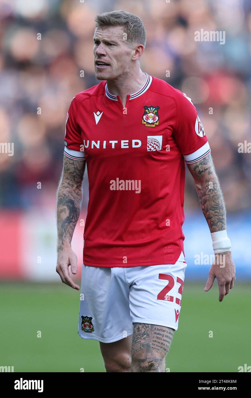 Wrexham’s James McClean during the Sky Bet League Two match at Meadow Lane, Nottingham. Picture date: Saturday October 28, 2023. Stock Photo