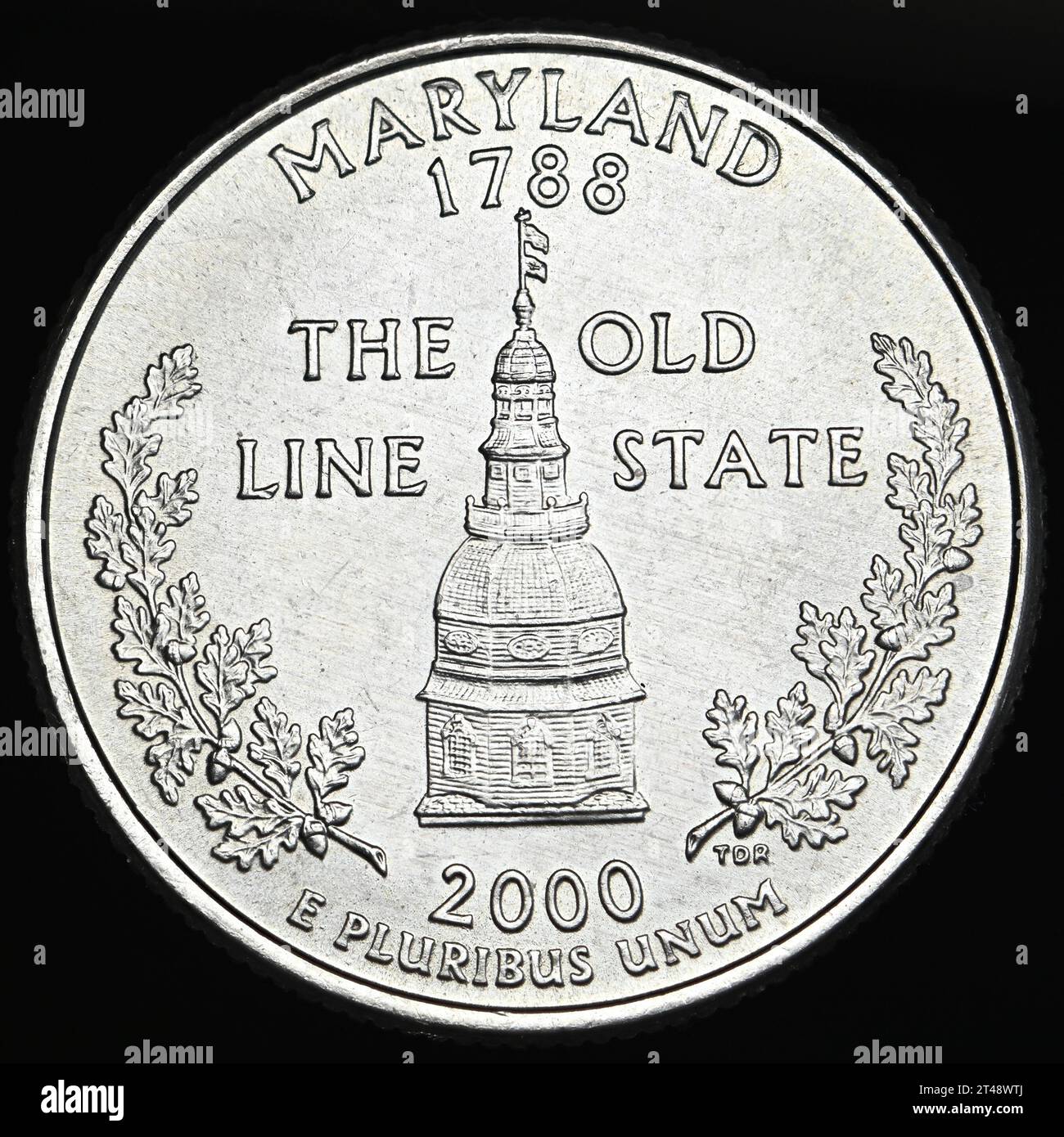 US Commemorative State Quarter Dollar : Maryland (1788) The Old Line ...