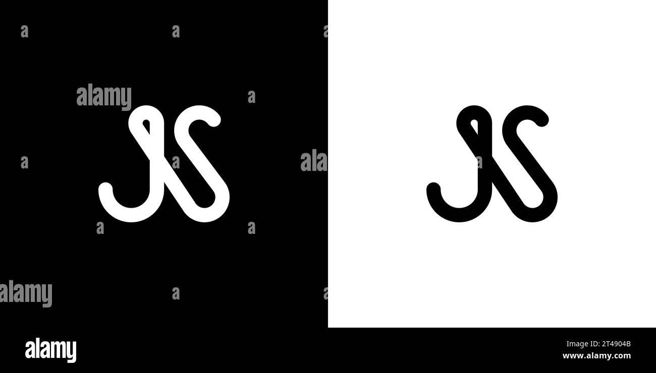 JS logo, JS Monogram, Initial JS Logo, Letter JS logo, Icon, Vector Stock Vector