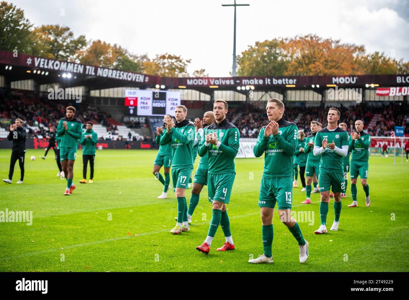 Vejle, Denmark. 29th Oct, 2023. The players of FF seen before