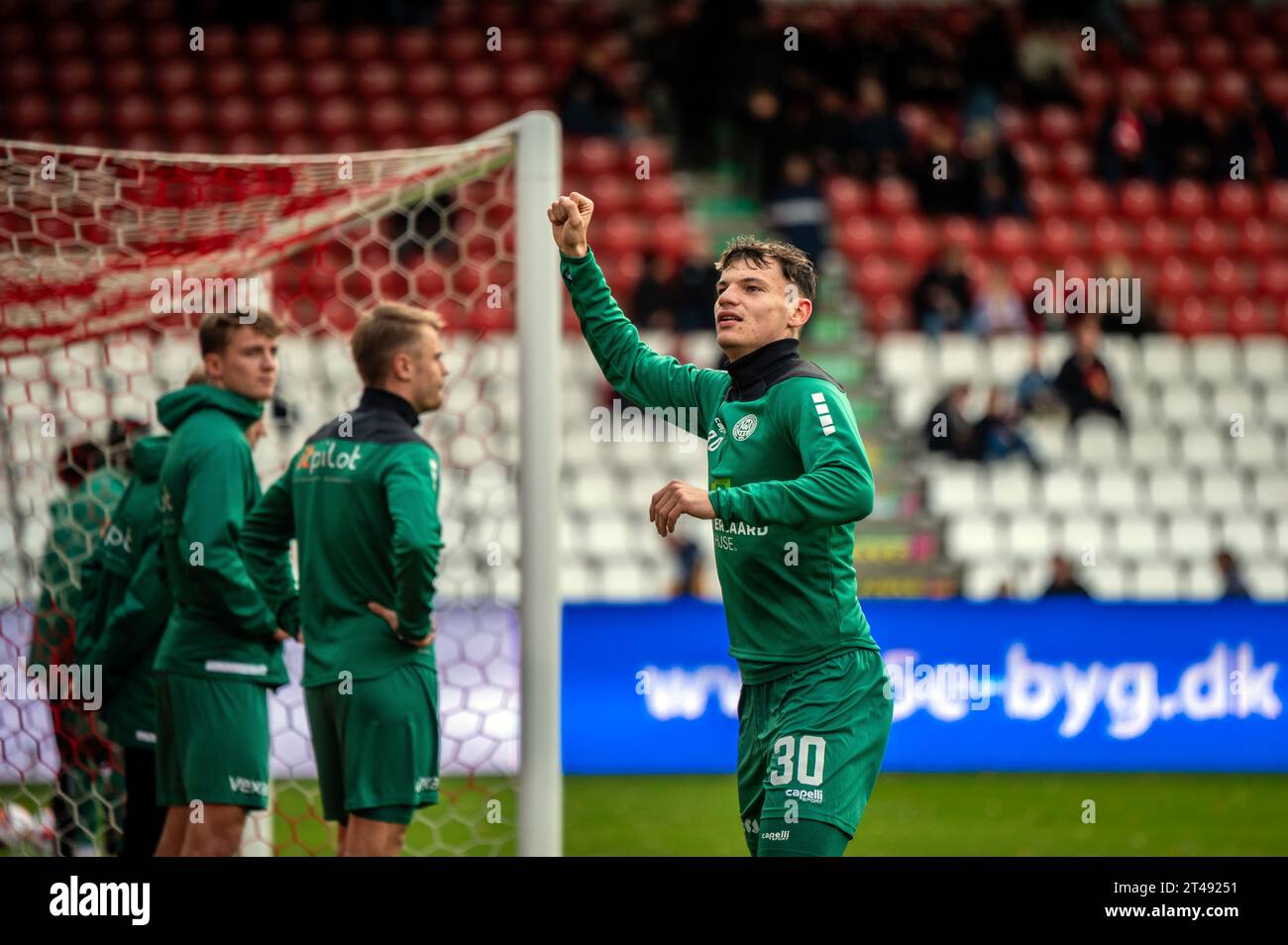 Vejle, Denmark. 29th Oct, 2023. Srdan Kuzmic (30) of FF seen