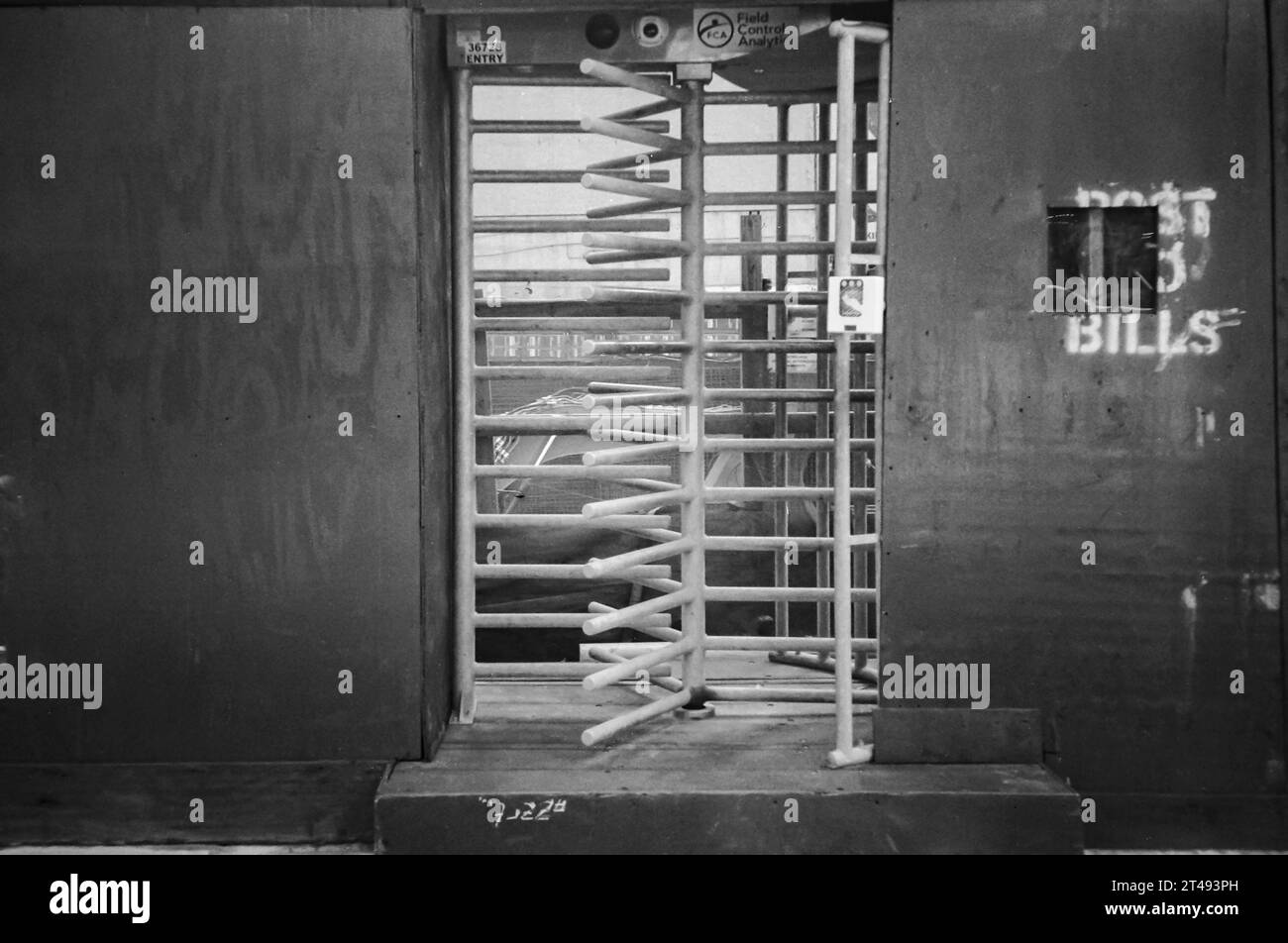 High security exit Black and White Stock Photos & Images Alamy