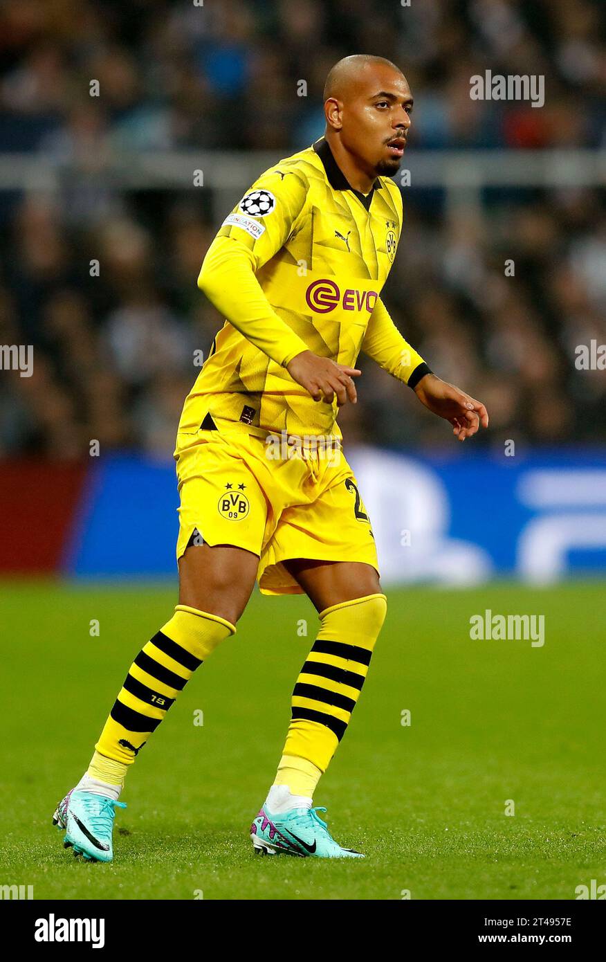 Borussia Dortmund's Donyell Malen in action during the UEFA Champions