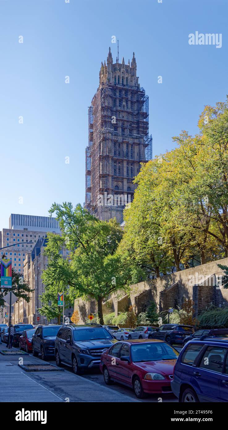 NYC landmark Riverside Church, 490 Riverside Drive, undergoing periodic