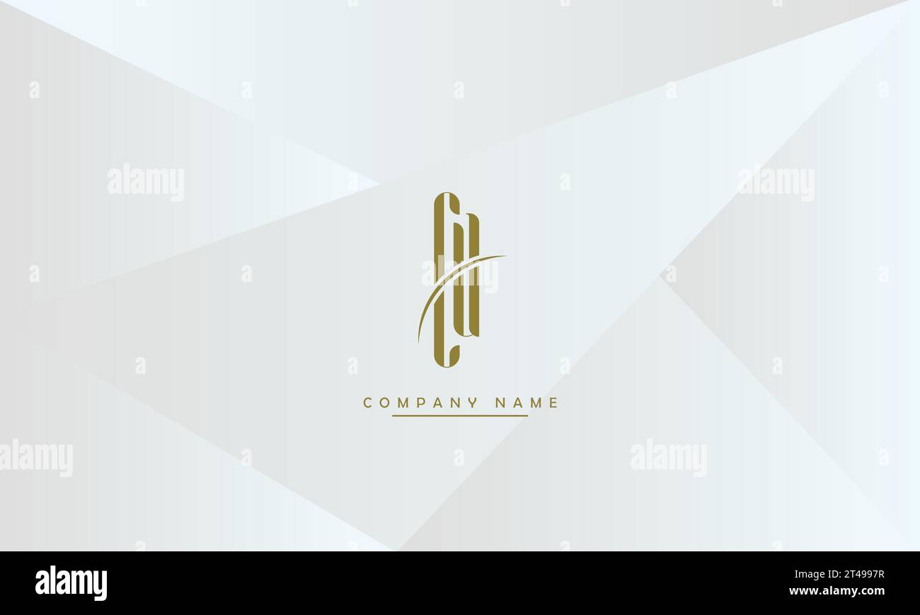 CU, UC Abstract Letters Logo Monogram Stock Vector