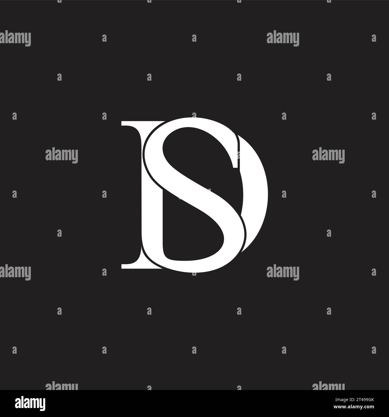 letter sd curves linked simple logo vector Stock Vector Image & Art - Alamy