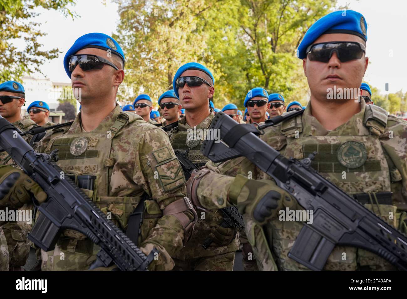 Ankara, Turkey. 29th Oct, 2023. Commando units of the Turkish armed ...