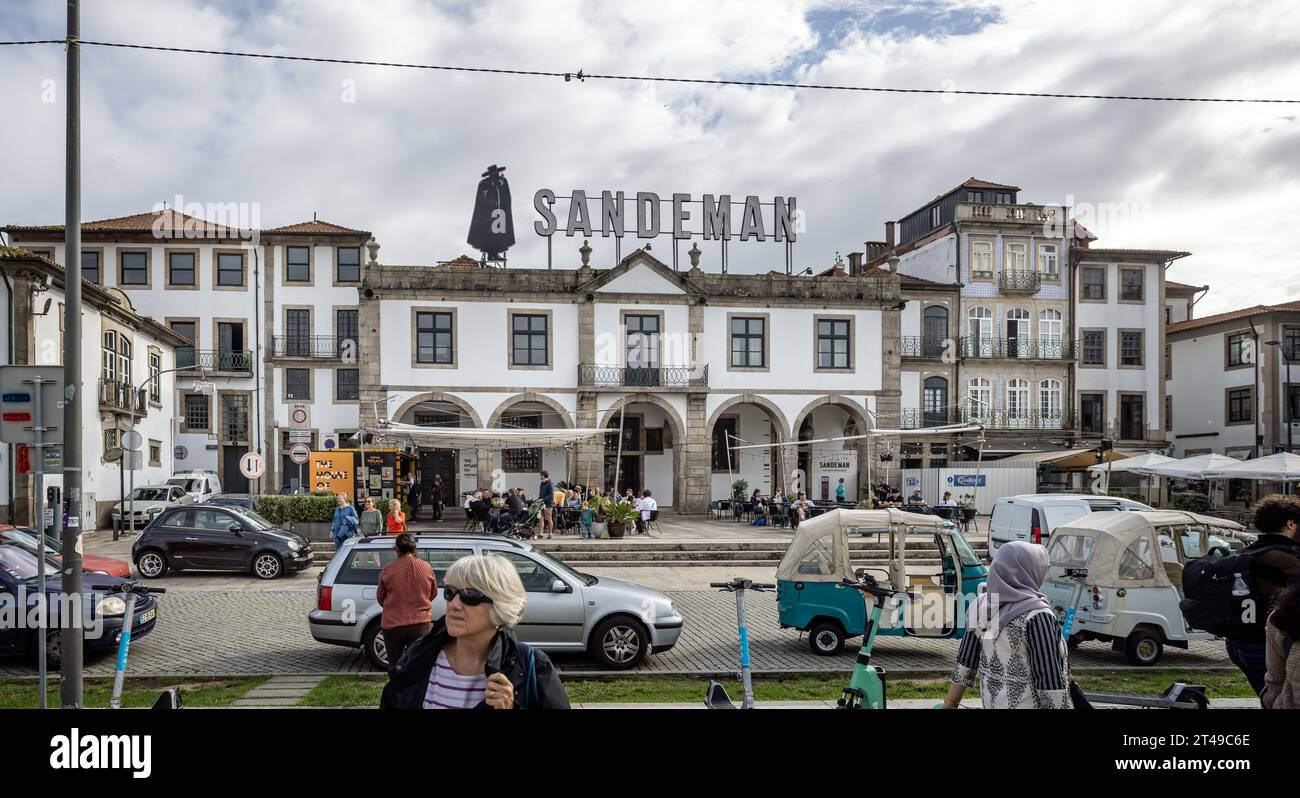 Sandemans port wine cellars & wine shop in Vila Nova da Gaia, Porto ...