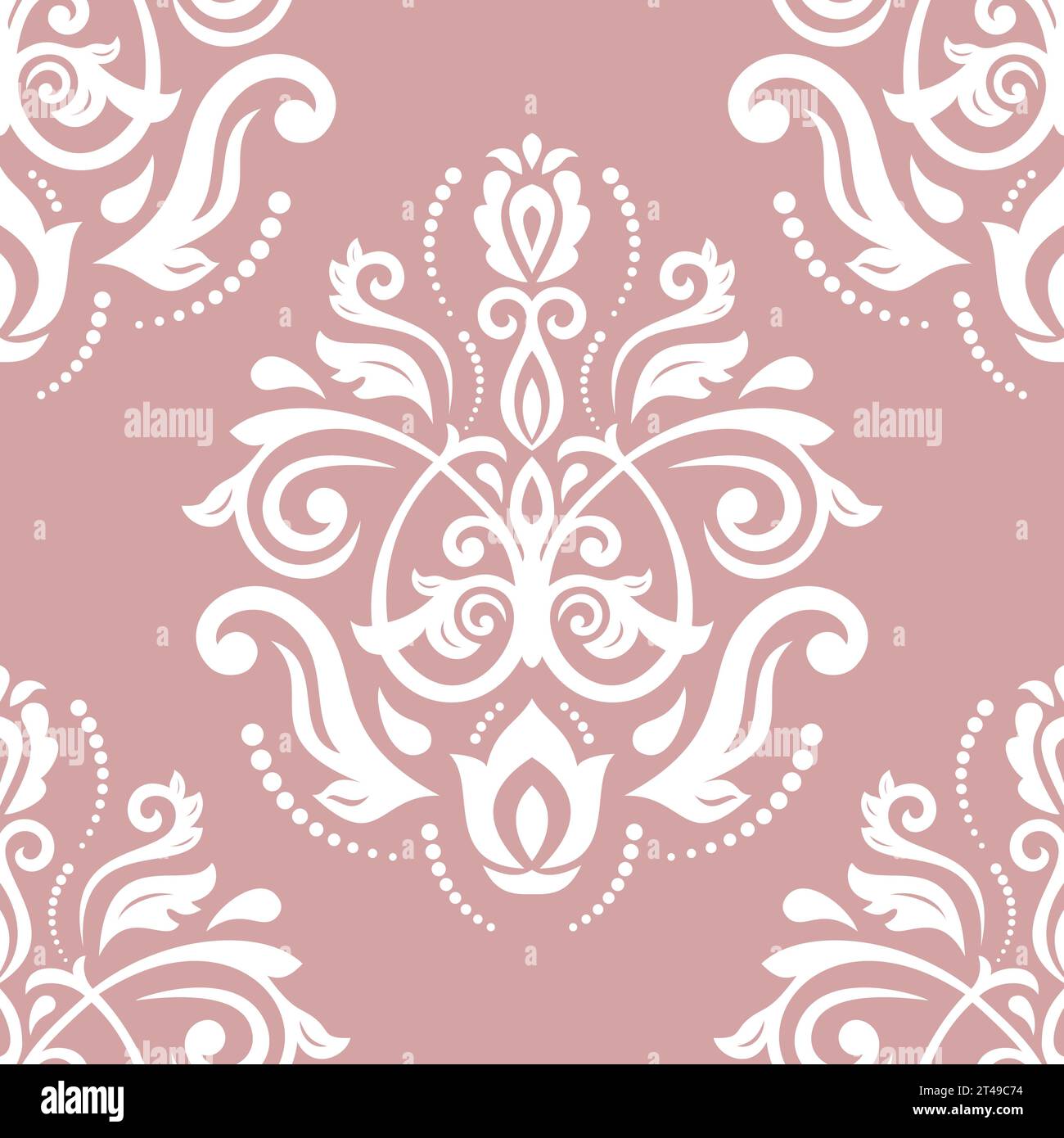 Classic seamless vector pattern. Damask orient ornament. Classic ...