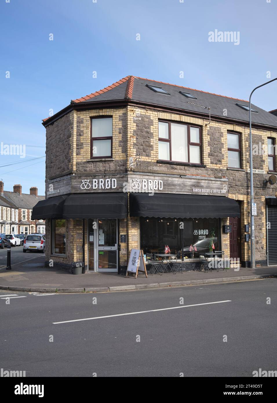 Brod Bakery and Coffee Shop Wyndham Crescent Cardiff South Wales UK Stock Photo