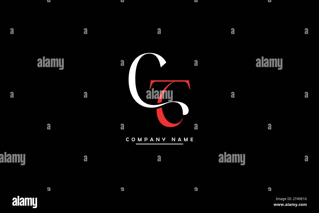 CT, TC Abstract Letters Logo Monogram Stock Vector