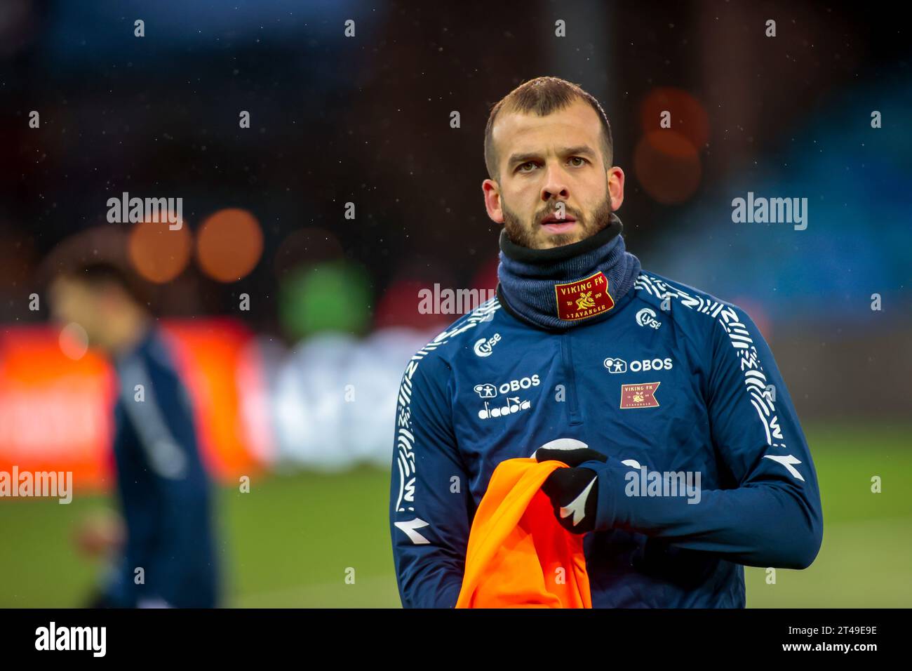 Drammen, Norway, 29th October 2023. Viking's Zlatko Tripic before the Eliteserien match between Strømsgodset and Viking at Marienlyst Stadium in Drammen.   Credit: Frode Arnesen/Alamy Live News Stock Photo
